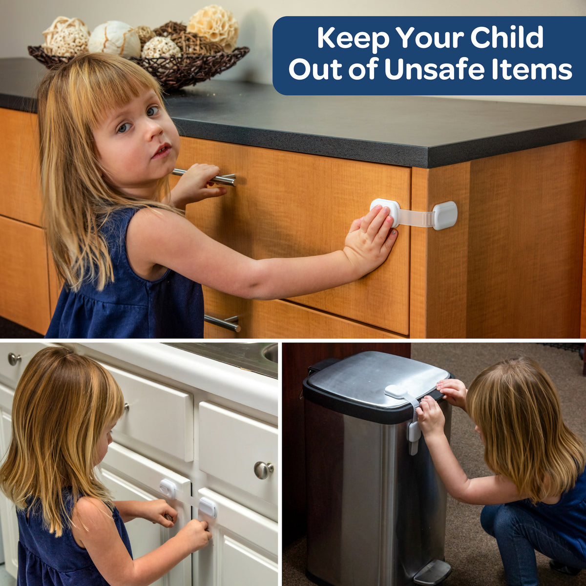 Child Baby Safety Cabinet Locks For Wardrobe And Drawers